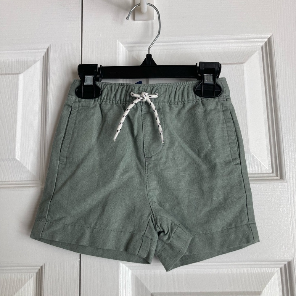 New Janie and Jack Size 6-12 months Boys Green Shorts